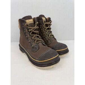 Hodgman Lakestream Wading Felt Sole Womens Sz 6 Canvas Lace Fishing Boots 19210